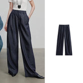 Classic Denim Long Pants – Timeless Straight Silhouette