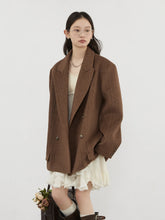 Double-Breasted Wool Blazer – Vintage-Inspired Power Dressing