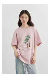 Printed Vacation Tee – Relaxed Summer Mood