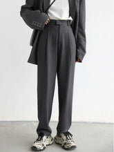 Tailored Wide Leg Twill Suit Pants – Sleek Office to Evening Elegance