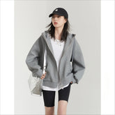 Drawstring Hooded Sweatshirt – Sporty BF Style Jacket