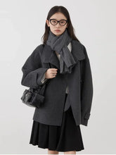 Double-Sided Wool Coat – Short Luxe Outerwear