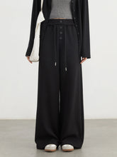 High-Waist Lace-Up Sweatpants – Sporty Luxe Comfort