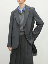 Elegant Pink-Grey Blazer – Modern Streetwear Statement