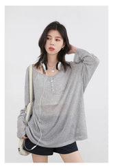 Sheer O-Neck Tee – Sun Protection Summer Staple