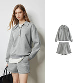 Casual Hoodie & Shorts Set – Relaxed Sporty Chic