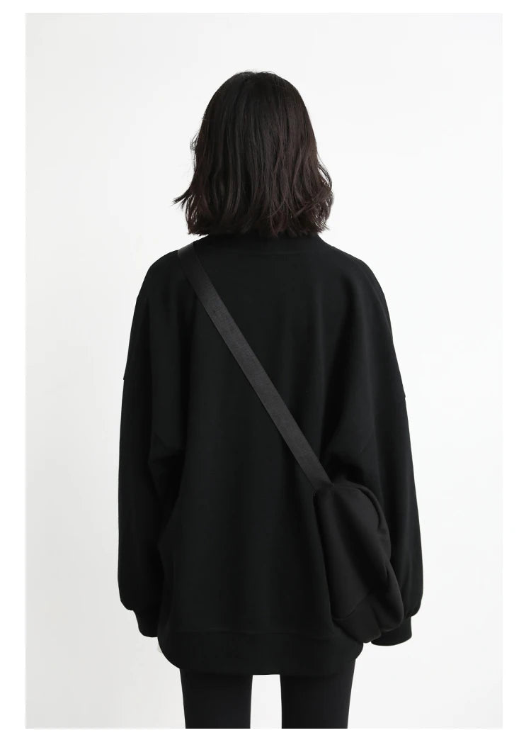 Oversized V-Neck Sweatshirt – Cozy Luxe Layer for Effortless Style