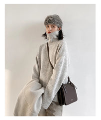Cozy Turtleneck Knit Sweater – Minimalist Winter Staple
