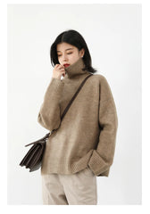 Cozy Turtleneck Knit Sweater – Minimalist Winter Staple