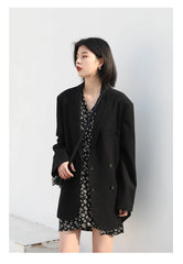 Double-Breasted Mid-Length Blazer – Timeless Power Look