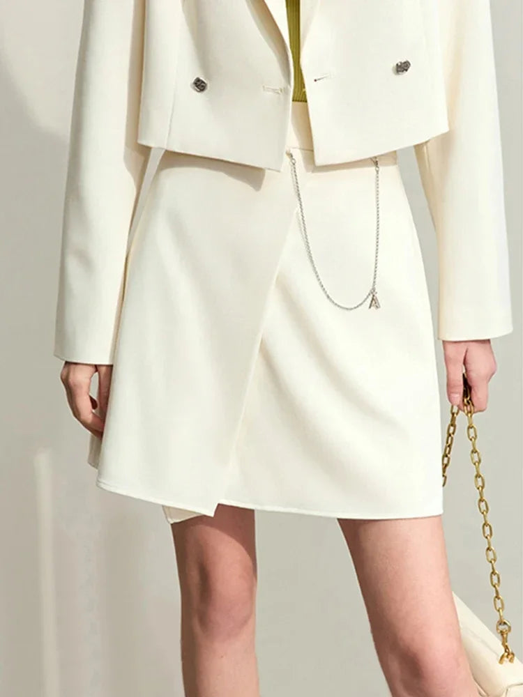 High-Waist A-Line Skirt – Chic Minimalist Silhouette
