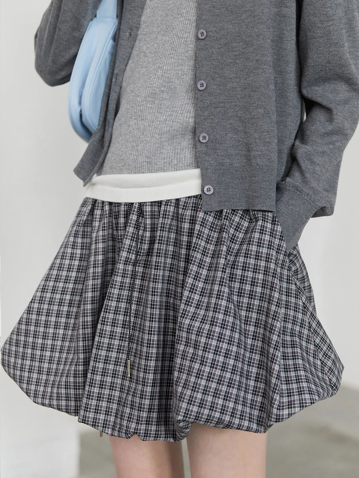 High-Waist Bubble Skirt – Playful A-Line Charm
