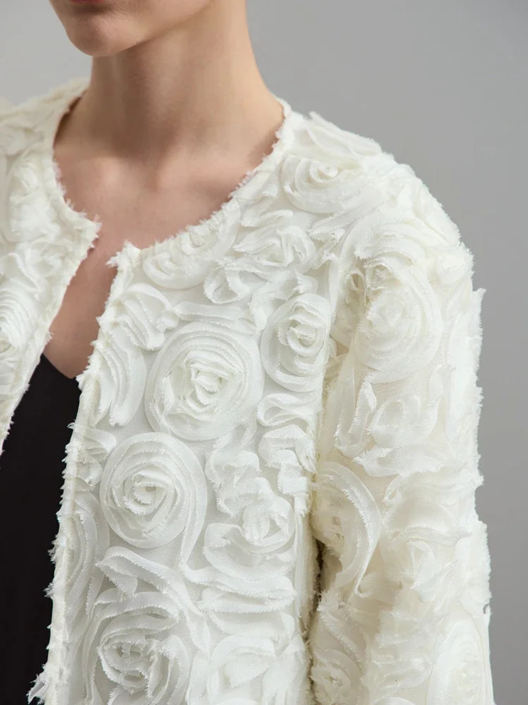 Floral Short Jacket – Romantic Elegant Outwear