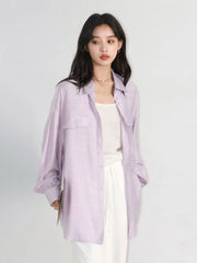 Wrinkled Texture Shirt – Minimalist Chic Outerwear
