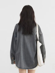 Retro Denim Shirt Jacket – Boyfriend Fit Classic