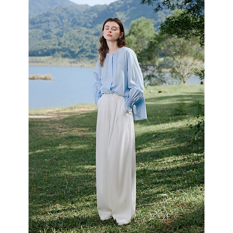 Classic High-Rise Denim Pants – Timeless Everyday Fit