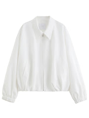 Raw Glamour Short Jacket – French Oversized Workwear Style