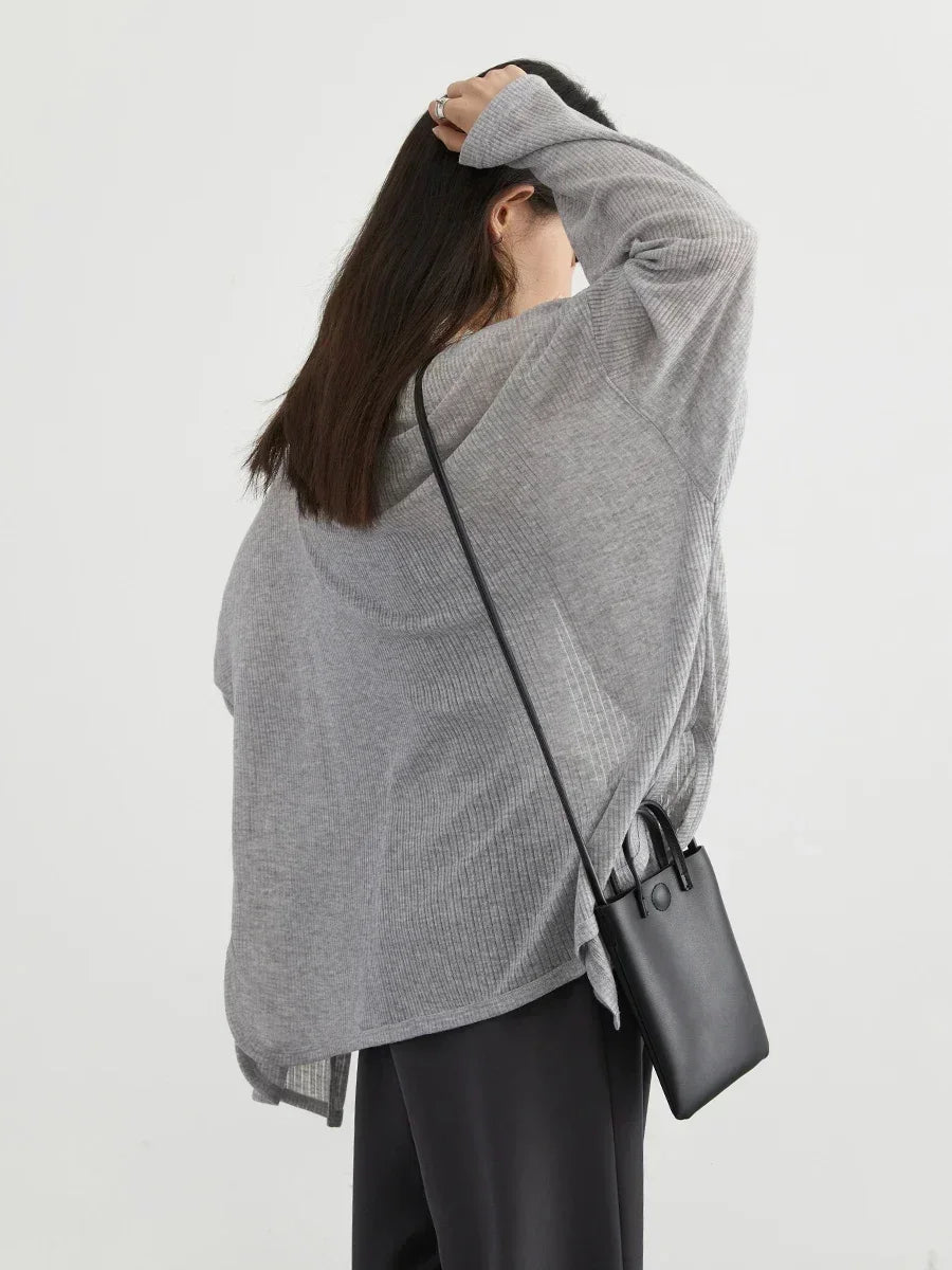 Lightweight V-Neck Cardigan – Sun Protection Chic Layer