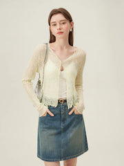 Airy Long Sleeve Cover-Up Cardigan – Breezy Summer Layer