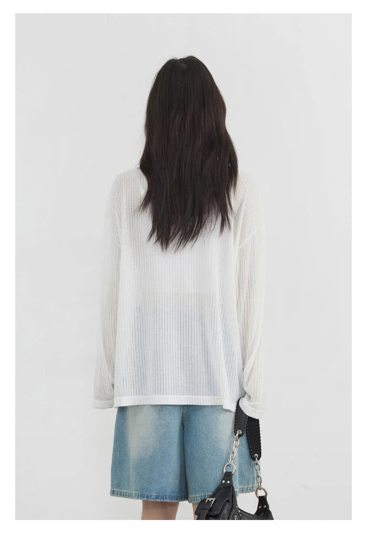 Sheer O-Neck Tee – Sun Protection Summer Staple