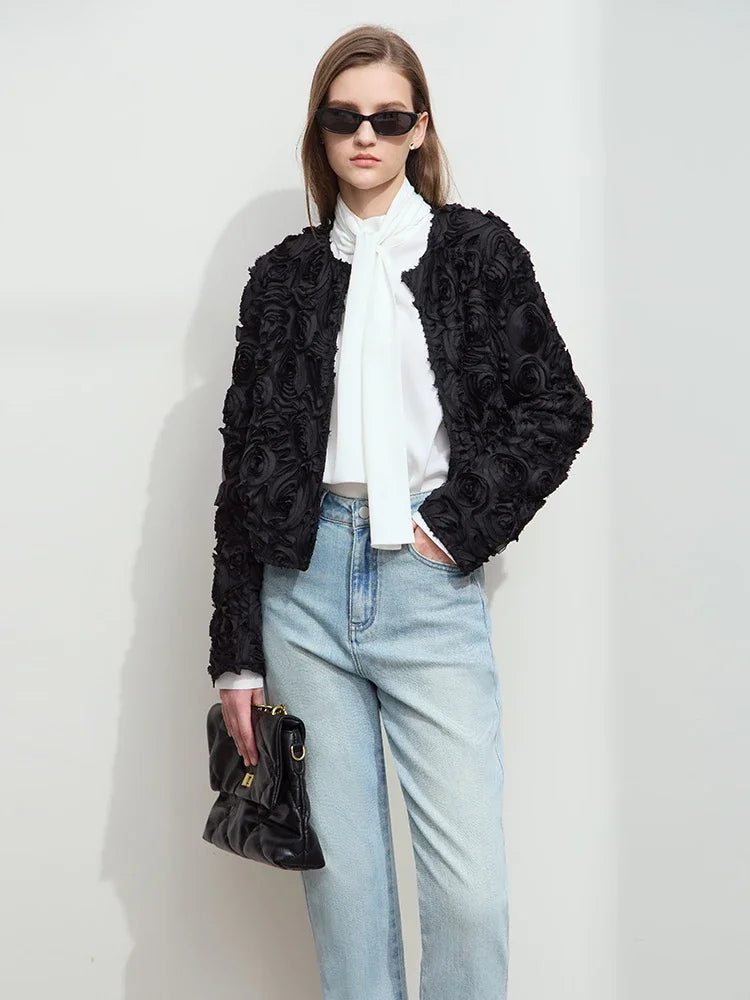 Floral Short Jacket – Romantic Elegant Outwear