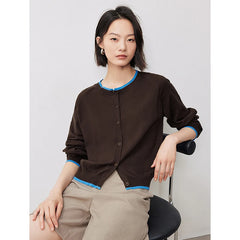 Contrast Button Cardigan – Chic Knitwear Essential
