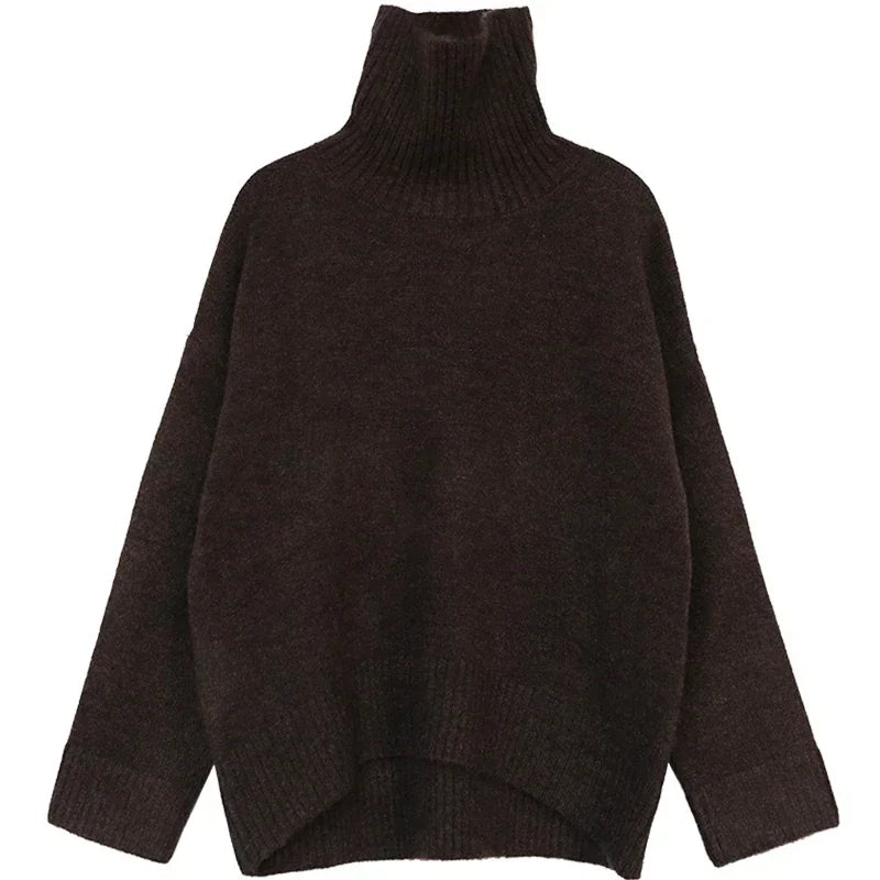 Cozy Turtleneck Knit Sweater – Minimalist Winter Staple