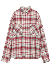 Color-Blocked Cotton Shirt – Retro Charm with a Modern Twist