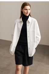 Oversized Cotton Denim Jacket – Hong Kong Street Chic