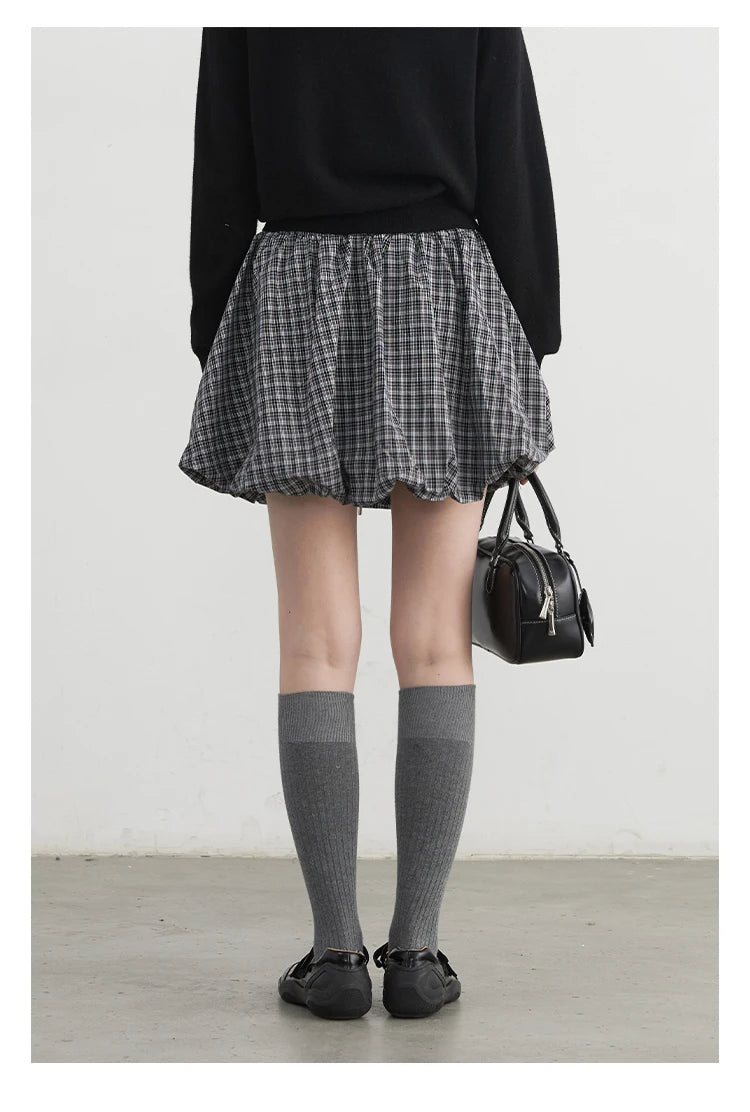 High-Waist Bubble Skirt – Playful A-Line Charm