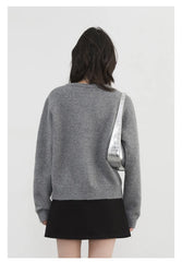 Love Button Embroidered Cardigan – Playful Knitwear