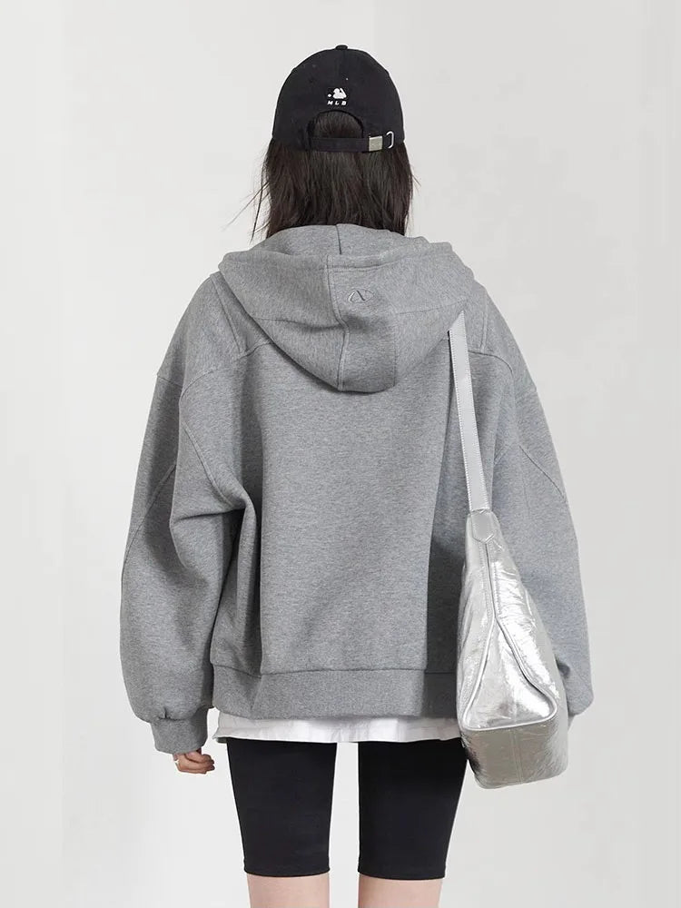 Drawstring Hooded Sweatshirt – Sporty BF Style Jacket