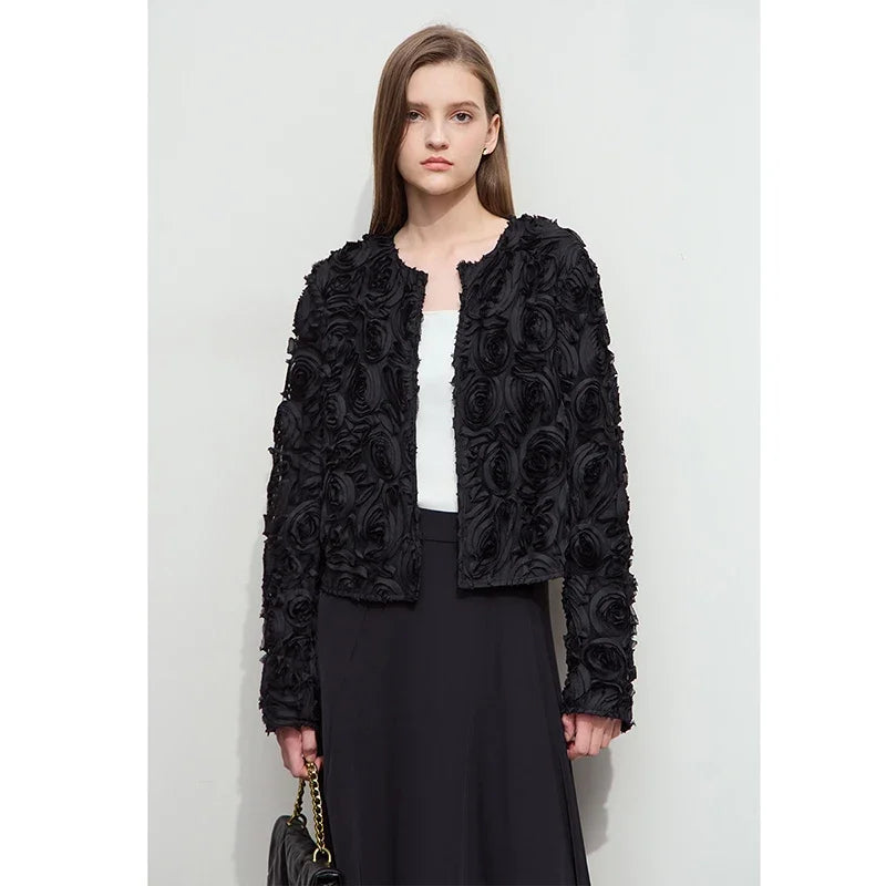 Floral Short Jacket – Romantic Elegant Outwear