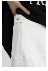 High-Waist Ruffled Midi Skirt – Chic Fishtail Design