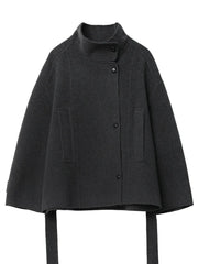 Double-Sided Wool Coat – Short Luxe Outerwear