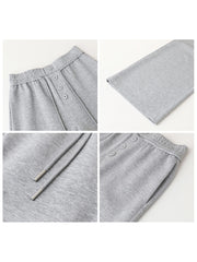 High-Waist Lace-Up Sweatpants – Sporty Luxe Comfort