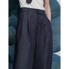 Classic Denim Long Pants – Timeless Straight Silhouette