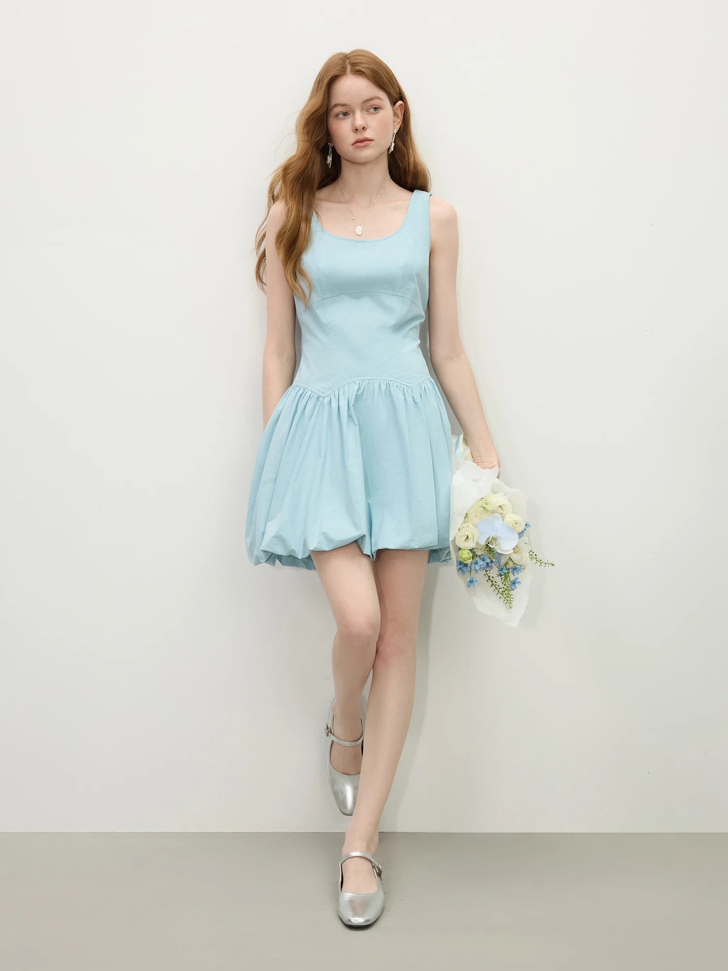 Girly Sleeveless Vest Dress – Playful Chic Silhouette