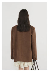 Double-Breasted Wool Blazer – Vintage-Inspired Power Dressing