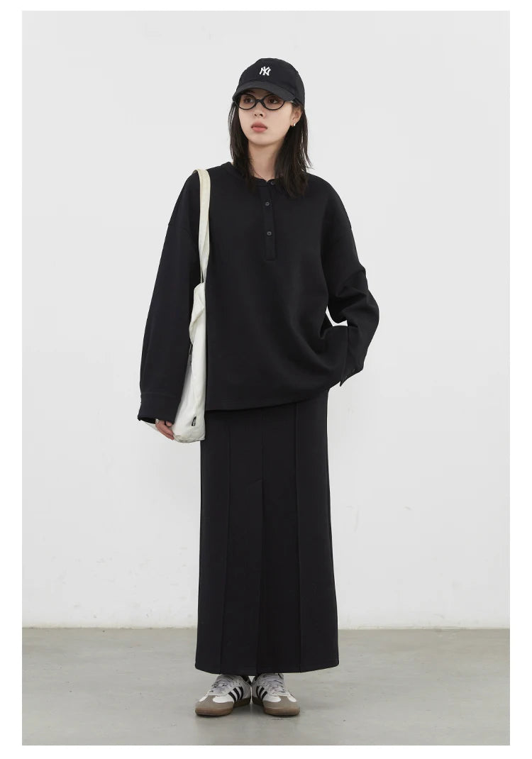 Sweatshirt & Skirt Set – Relaxed Weekend Style