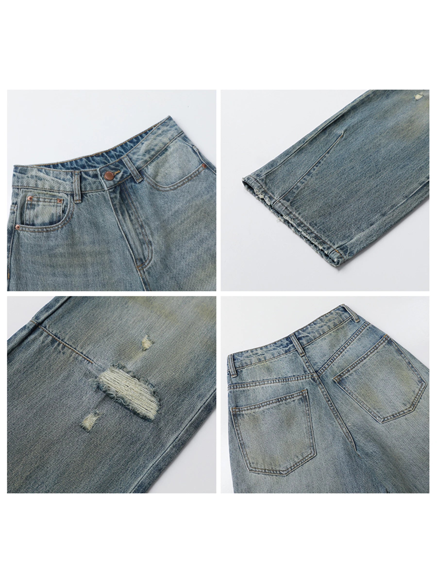 Wide-Leg Retro Denim Pants – Timeless Streetwear