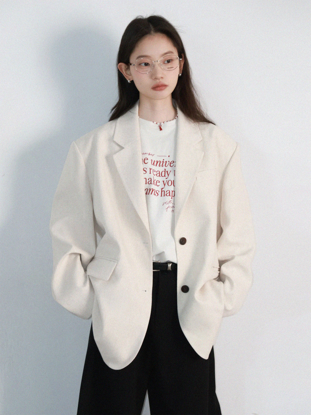 Oversized Single Breasted Blazer – Relaxed Office Chic