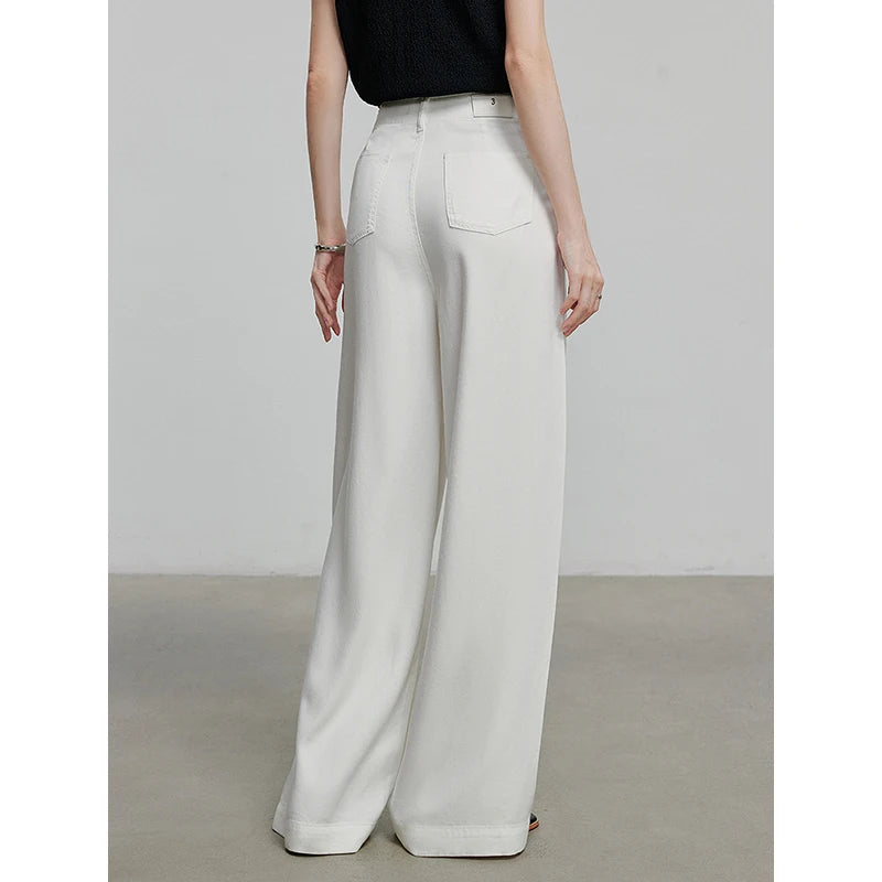Classic High-Rise Denim Pants – Timeless Everyday Fit