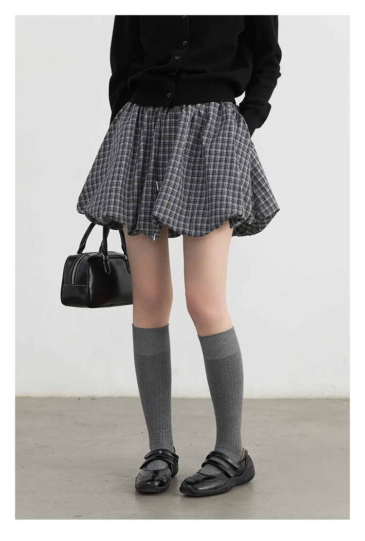 High-Waist Bubble Skirt – Playful A-Line Charm