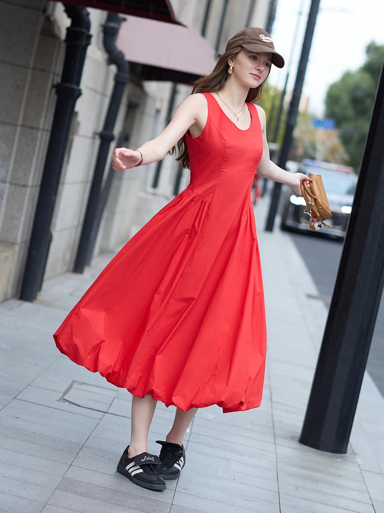 Girly Sleeveless Vest Dress – Playful Chic Silhouette
