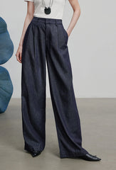 Classic Denim Long Pants – Timeless Straight Silhouette