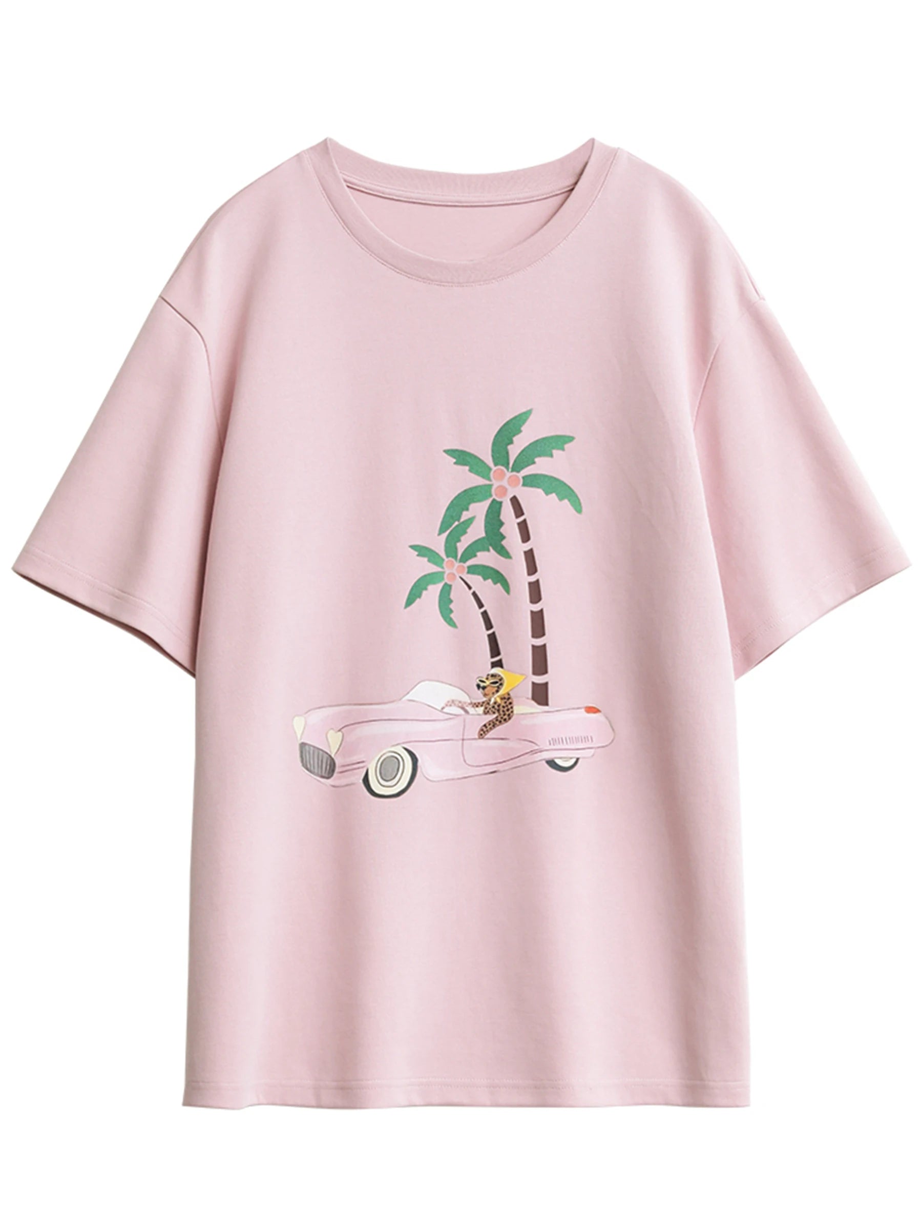 Printed Vacation Tee – Relaxed Summer Mood