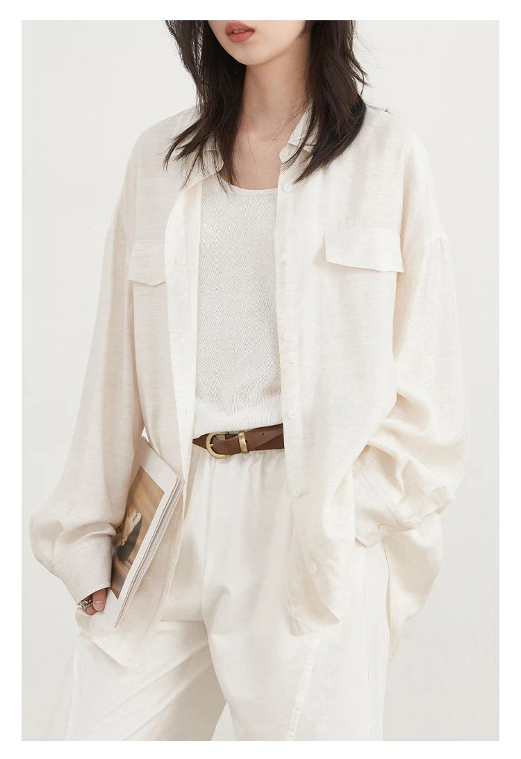 Wrinkled Texture Shirt – Minimalist Chic Outerwear