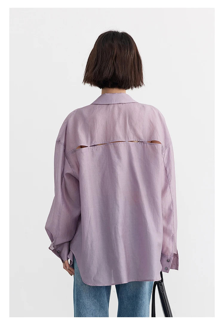 Sheer Loose Shirt – Lightweight Summer Chic