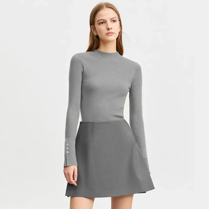 High-Waist A-Line Skirt – Chic Minimalist Silhouette